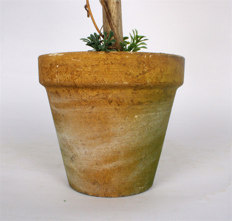 Faux Plants Indoor Small Brown Pot