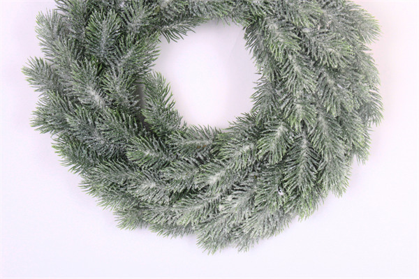 Christmas Wreaths for Front Door with Lights Ice Finish