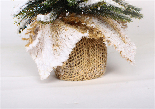 Christmas Decorations with Linen Base Snow Finish