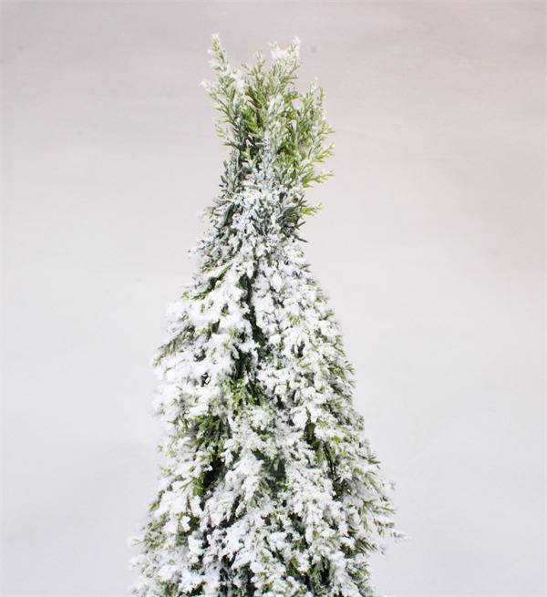 Green Christmas Decorations for Holiday Party Home Snow Finish 