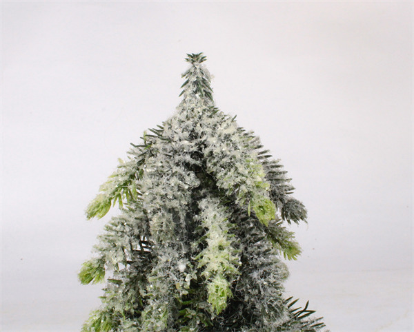 Small White Christmas Decorations with Fir Base