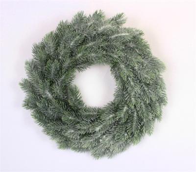 Christmas Wreaths for Front Door with Lights Ice Finish