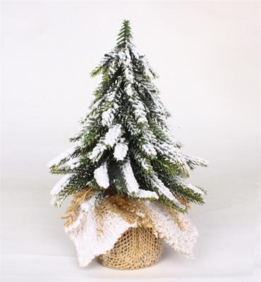 Christmas Decorations with Linen Base Snow Finish