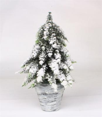 Christmas Decorations in White Pot