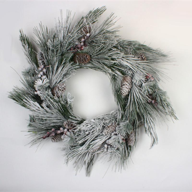 Christmas Wreaths for Front Door with Pinecone