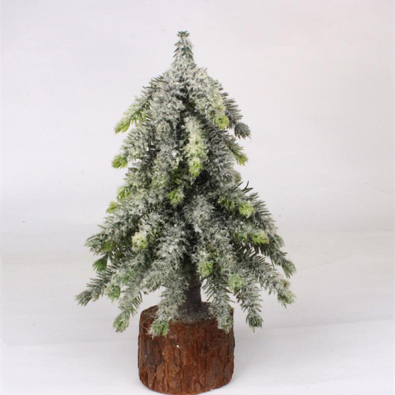 Small White Christmas Decorations with Fir Base